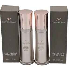 2-Pack Copper + Crane Rejuvenating Facial Elixir 1oz / 30ml New Free Shipping!